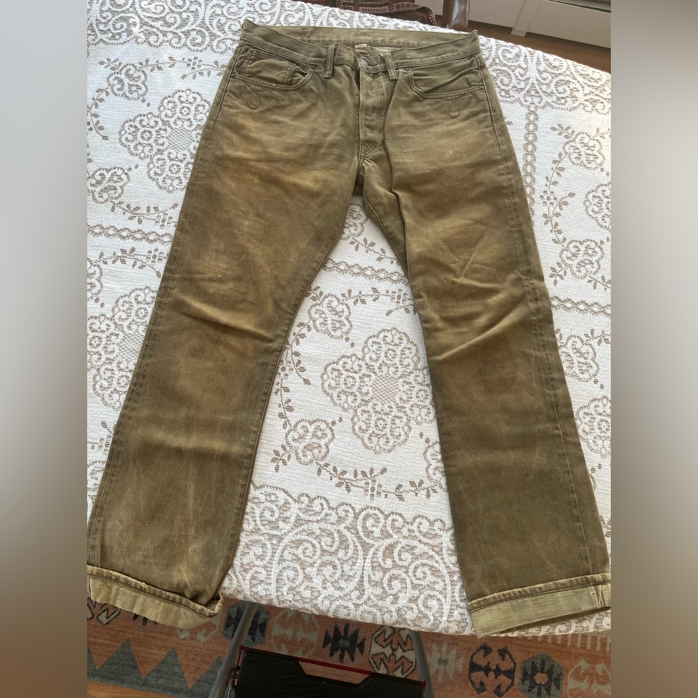 Double RL Olive Selvedge Jean RARE!